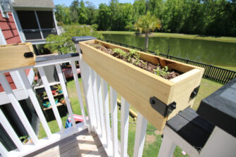 How to build DIY deck rail planters