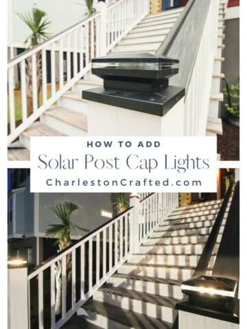 How to install solar post cap lights - Charleston Crafted