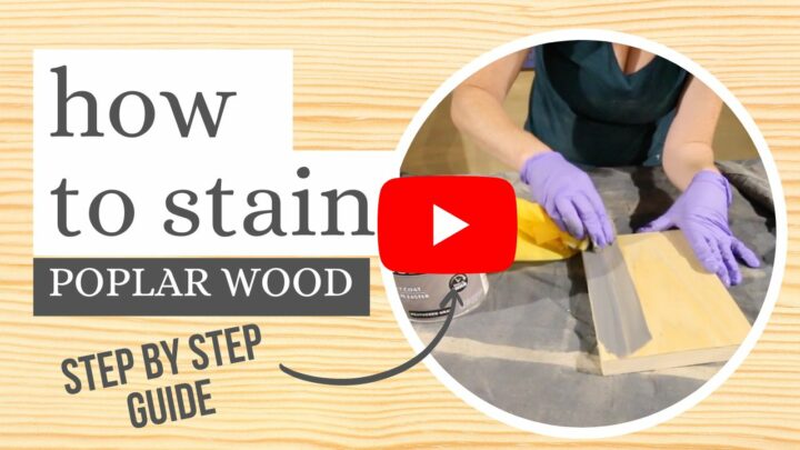 How to stain poplar wood