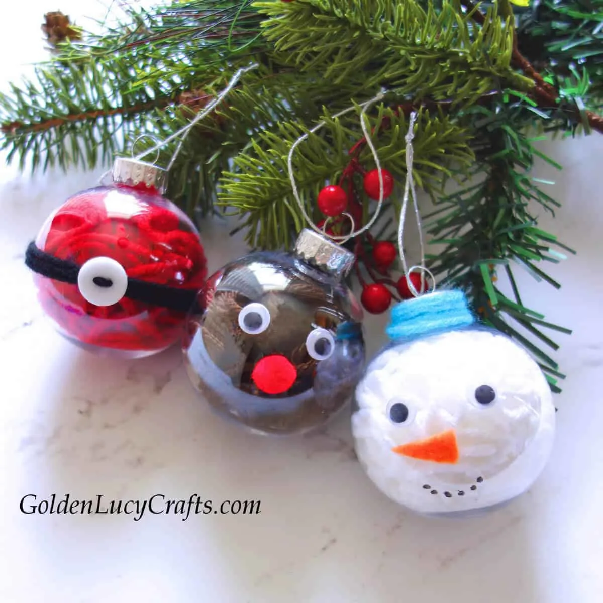 DIY Ornament Balls - Paint Swirl 2 Ways {Dollar Tree Craft}