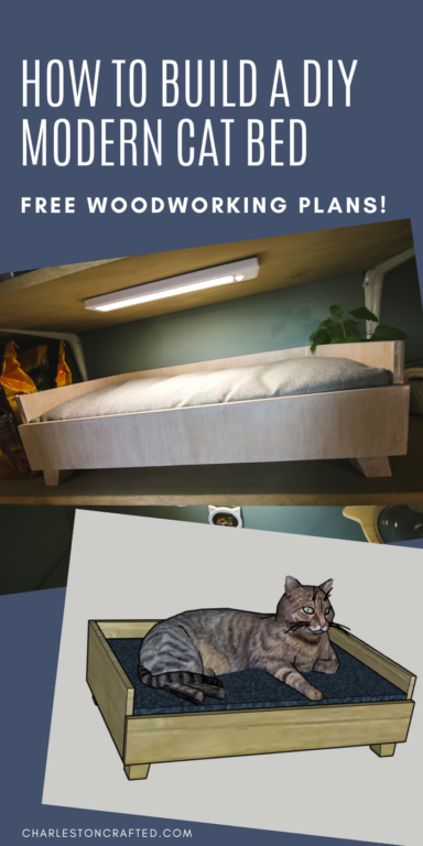 DIY Modern Cat Bed FREE Plans   Modern Cat Bed Pin Image 384x768 