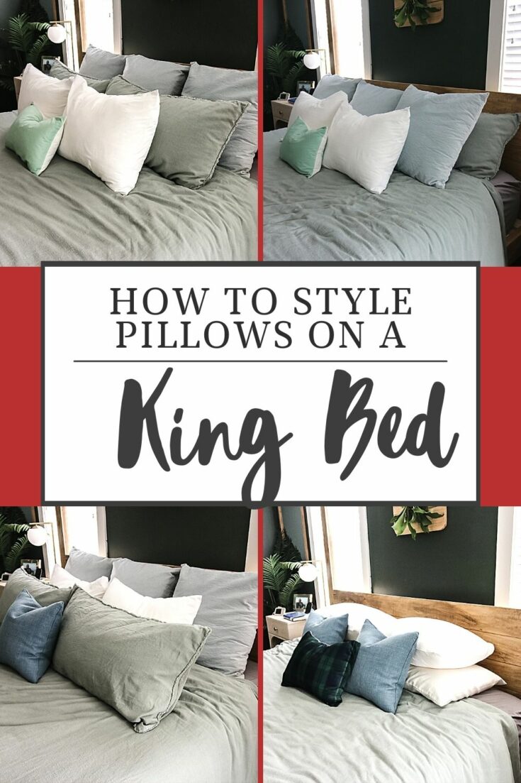 King Bed Pillow Arrangement No Euro at Norman Moore blog