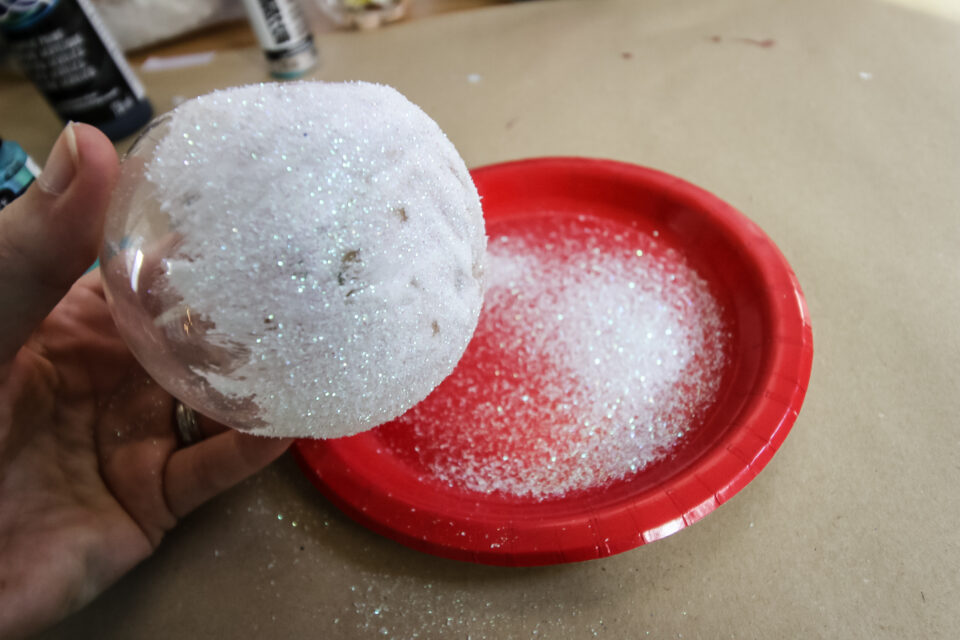 DIY bottle brush tree Christmas ornaments