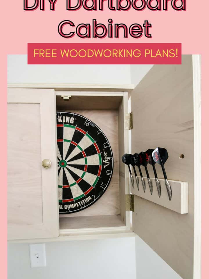 DIY Dartboard Cabinet - Charleston Crafted