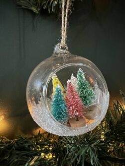 DIY Bottle Brush Tree Christmas Ornaments