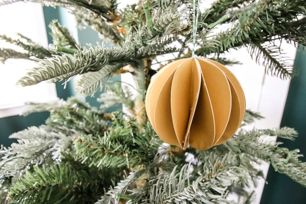 DIY Paper Covered Ornament make great Christmas Decorations