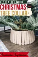 DIY slatted wood tree collar