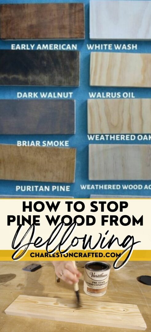 How to keep pine from yellowing