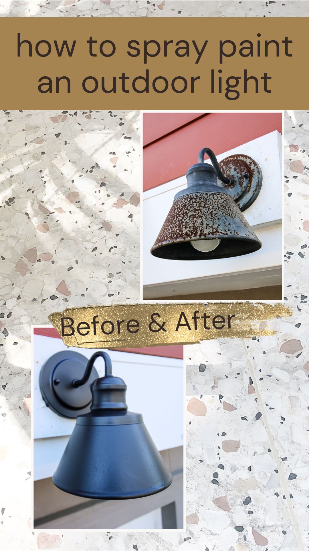 How To Spray Paint Outdoor Light Fixtures