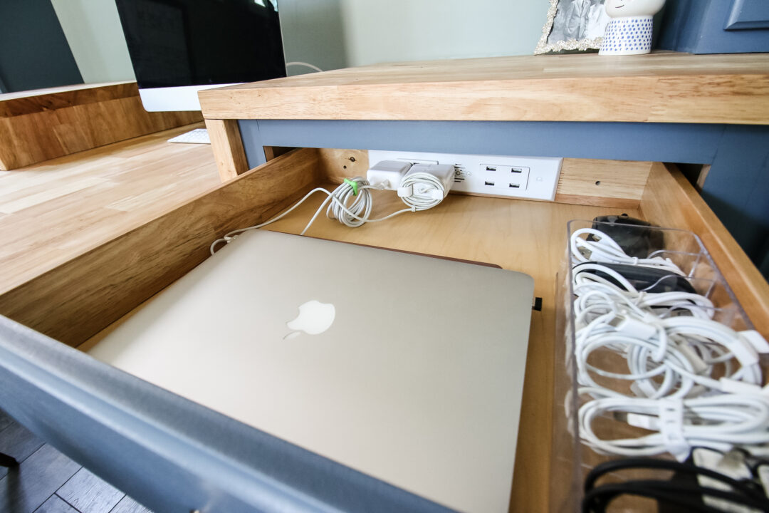 How to install outlets in drawers