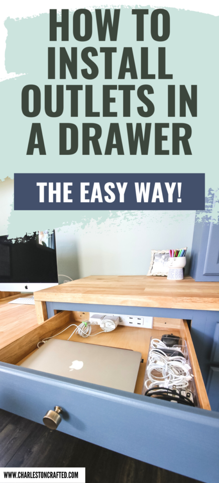 How to install outlets in drawers