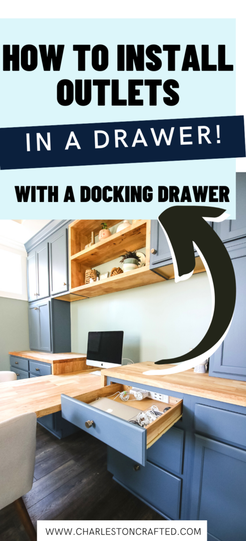 How to install outlets in drawers