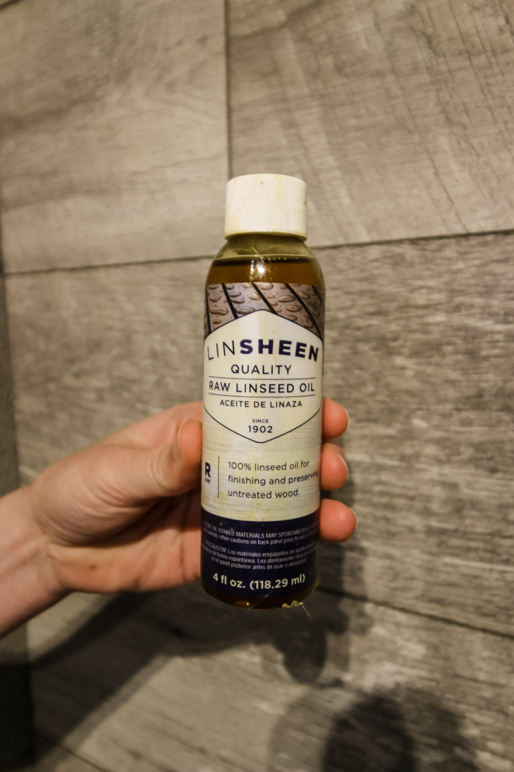 LinSheen Boiled Linseed Oil Fast Drying Flaxseed Wood Treatment to