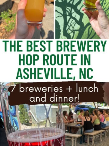 Best brewery hopping route in Asheville NC - Charleston Crafted