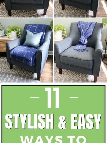 stylish and easy ways to style a throw blanket