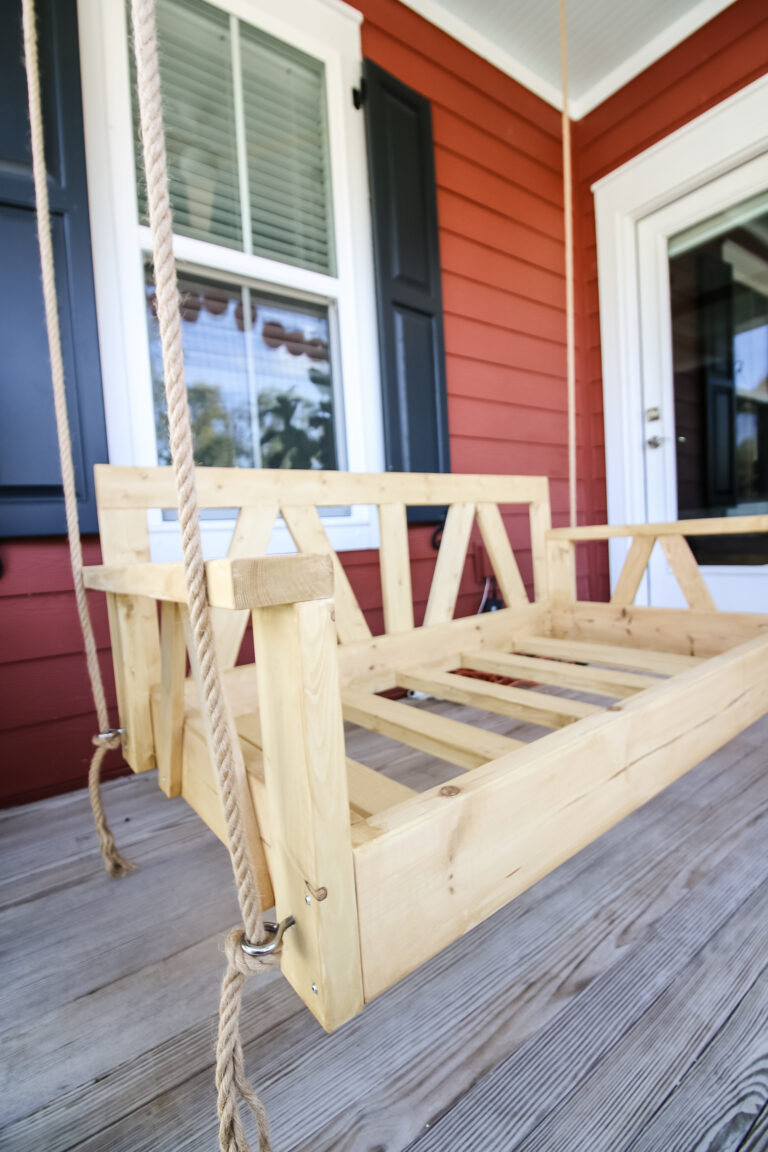 How To Build A DIY Porch Bed Swing   CharlestonCrafted 831 768x1152 