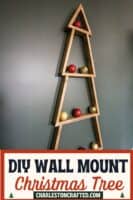 DIY wall-mounted Christmas tree