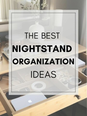 The best nightstand organization ideas