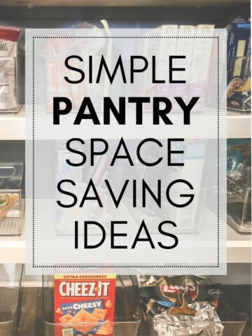 Smart and Simple Pantry space saving ideas