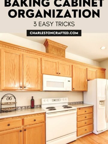 baking cabinet organization