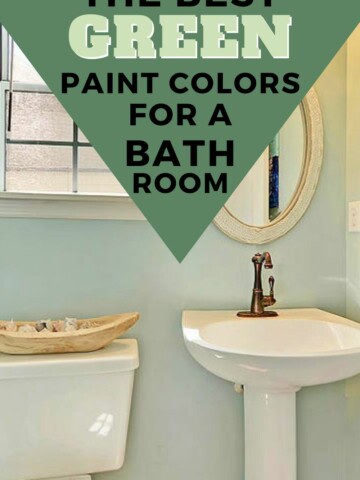 the best green paint colors for a bathroom