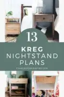 13 Kreg Jig Nightstand Plans for beginners