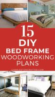 15 DIY bed frame woodworking plans