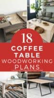 18 woodworking plans for coffee tables