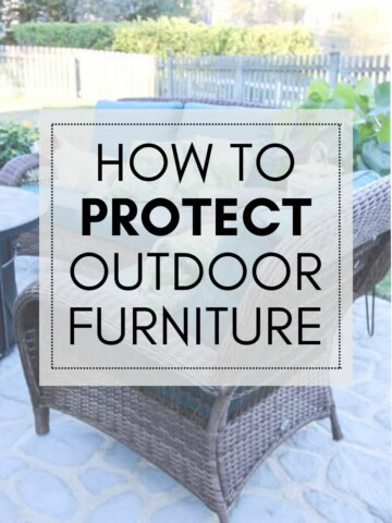 How to protect outdoor furniture