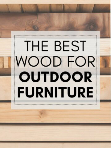 The best wood for outdoor furniture