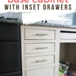 Base cabinet with inset drawers - Charleston Crafted