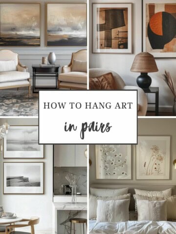 how to hang art in pairs