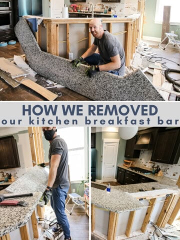 how to remove breakfast bar - Charleston Crafted