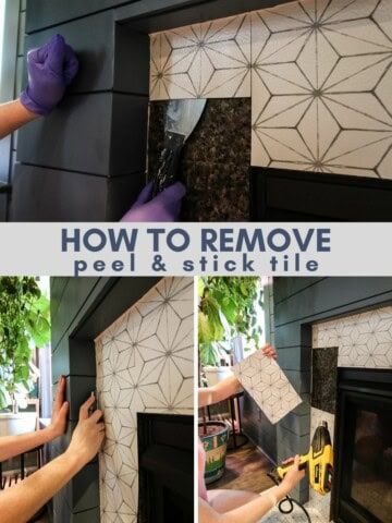 how to remove peel and stick tile