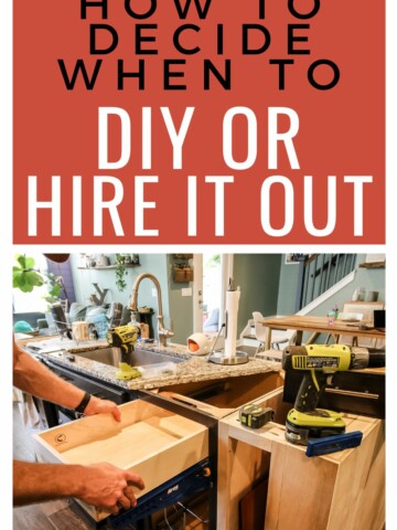 diy vs hire it out