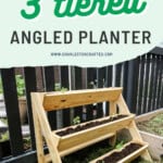 DIY angled three tiered planter - Charleston Crafted