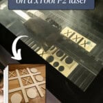 Tic Tac Toe Board with xTool P2 laser cutter - Charleston Crafted