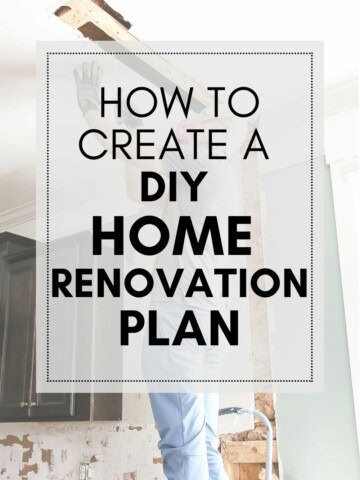 How to create a DIY home renovation plan