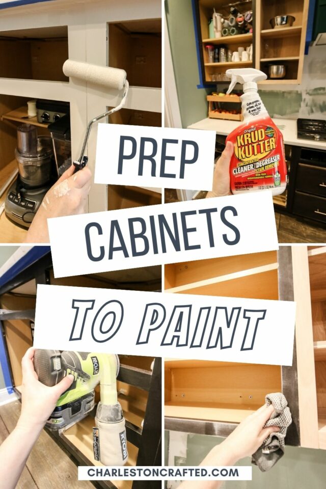 How to prep cabinets for painting