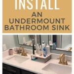 How to install an undermount sink - Charleston Crafted