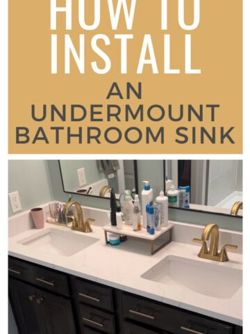 How to install an undermount sink - Charleston Crafted