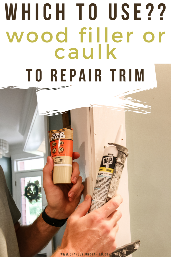 How to use wood filler on trim - Charleston Crafted