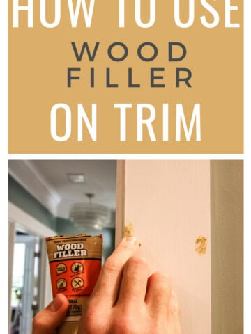 How to use wood filler on trim - Charleston Crafted