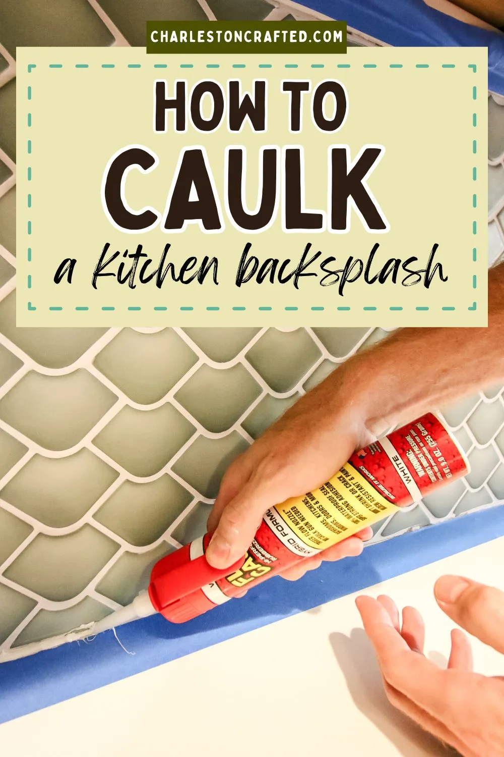 how to caulk a kitchen backsplash
