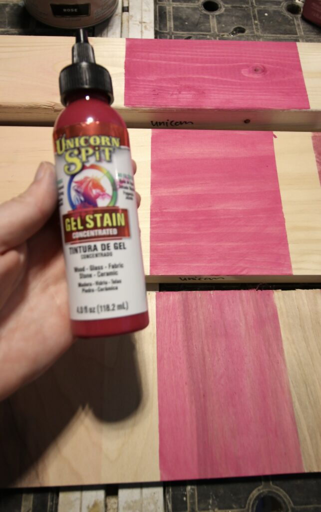 unicorn spit pink wood stain