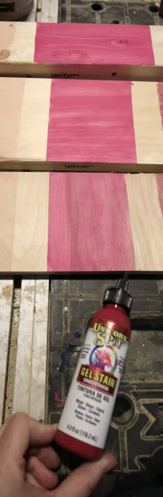 unicorn spit pink wood stain