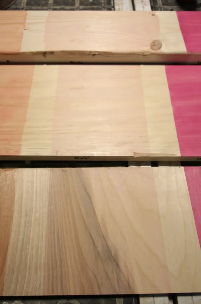 varathane rose pink wood stain