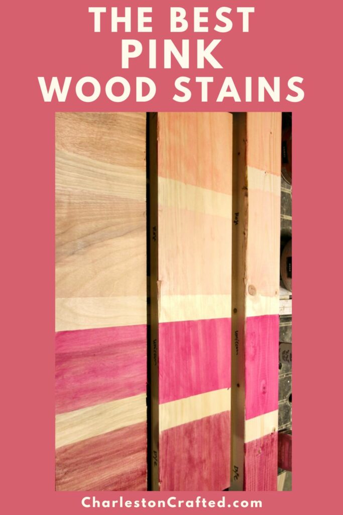 the best pink wood stains