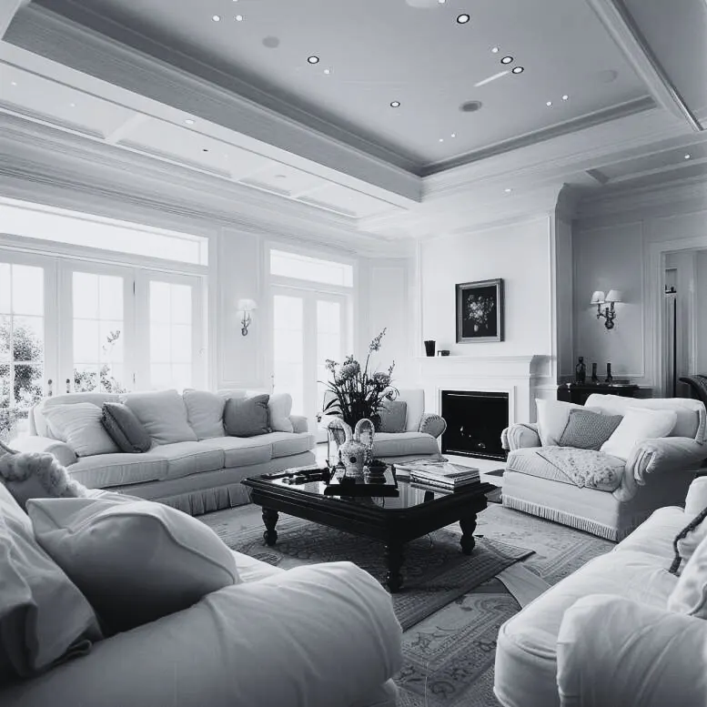 monochromatic living room