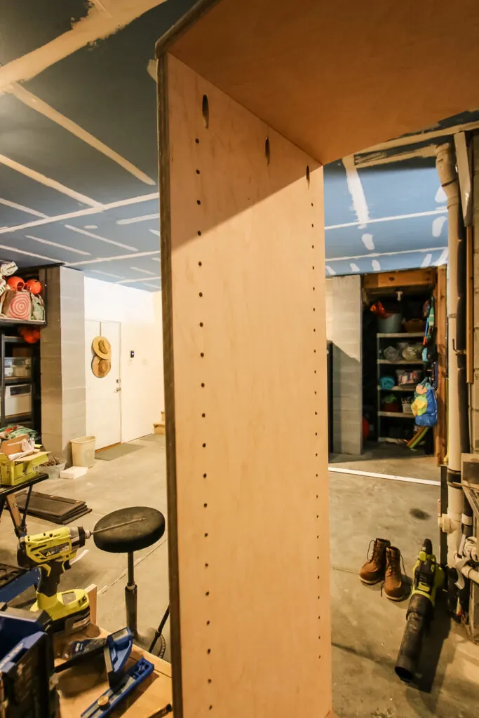 Shelf Pin holes in bookshelf